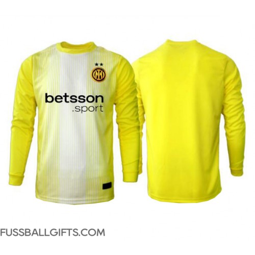 Inter Milan Torwart Fußballbekleidung Auswärtstrikot 2025-26 Langarm